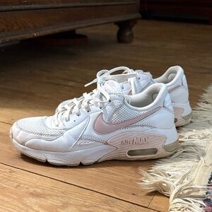 Nike Women's Air Max White and Pink Sneakers